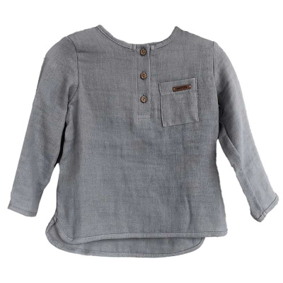 Рубашка на трех пуговицах Мечты Babyede 21410ЭД серая 1